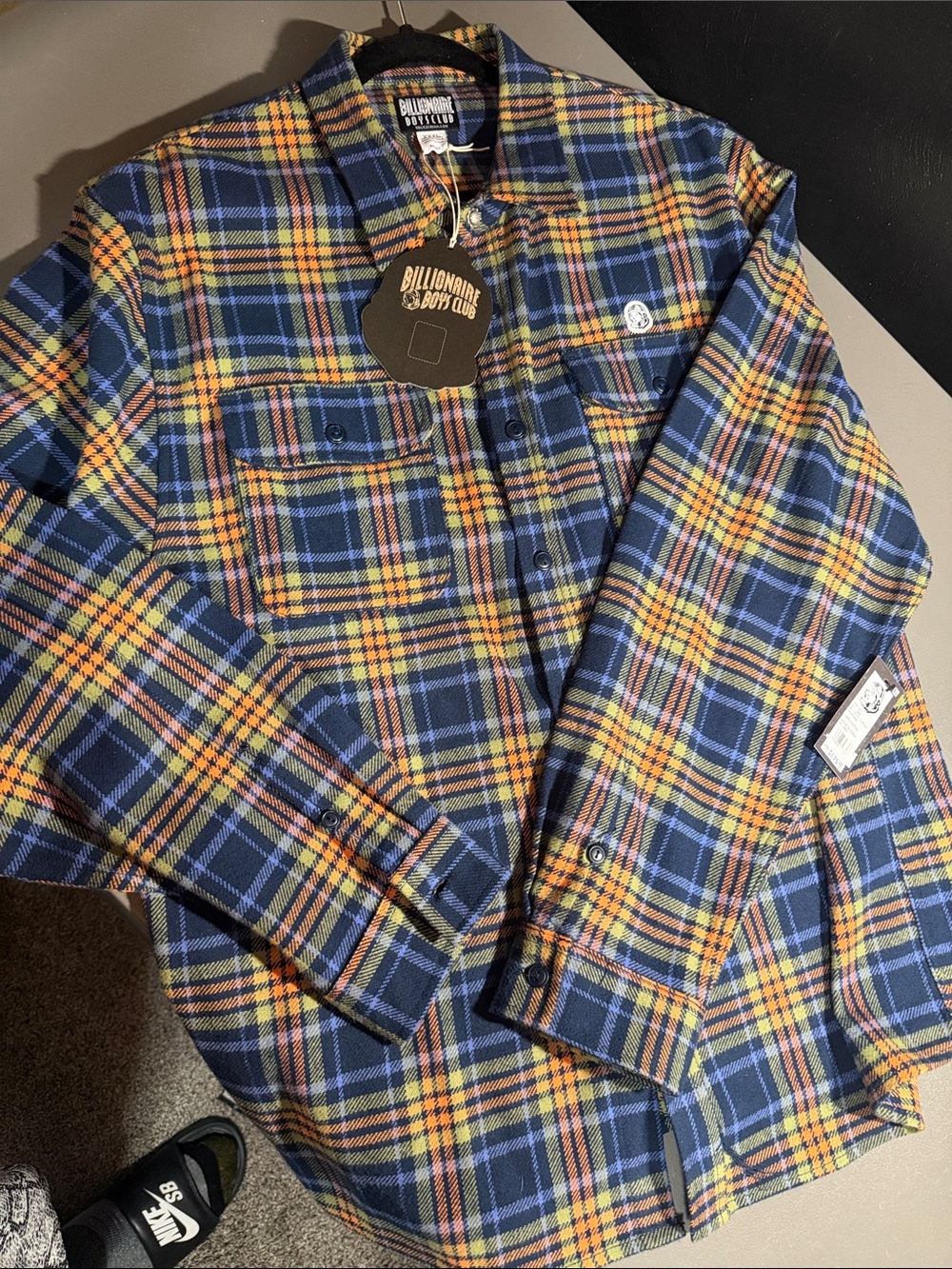 New Billionaire Boys Club Flannel button up  shirt in Men’s size XXXL w/ tags